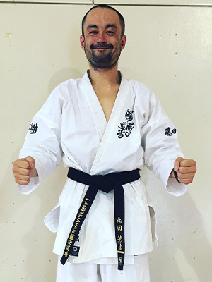 空手道 藤田道場　九田芳宏コーチ